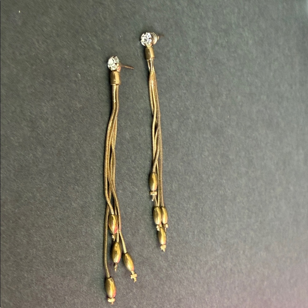 Chic Gold Dangle Earrings